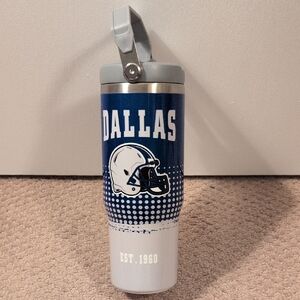Dallas Cowboys NFL Blue and White Football Tumbler